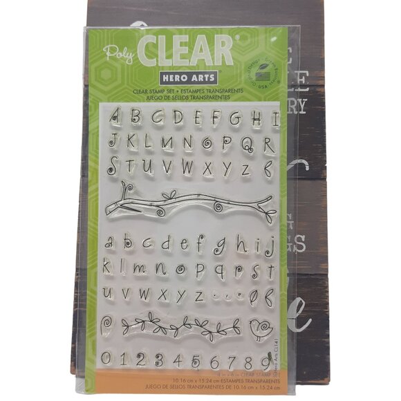 Hero Arts CL141 Clear Stamps, Fanciful Swirl Alphabet - Picture 2 of 7